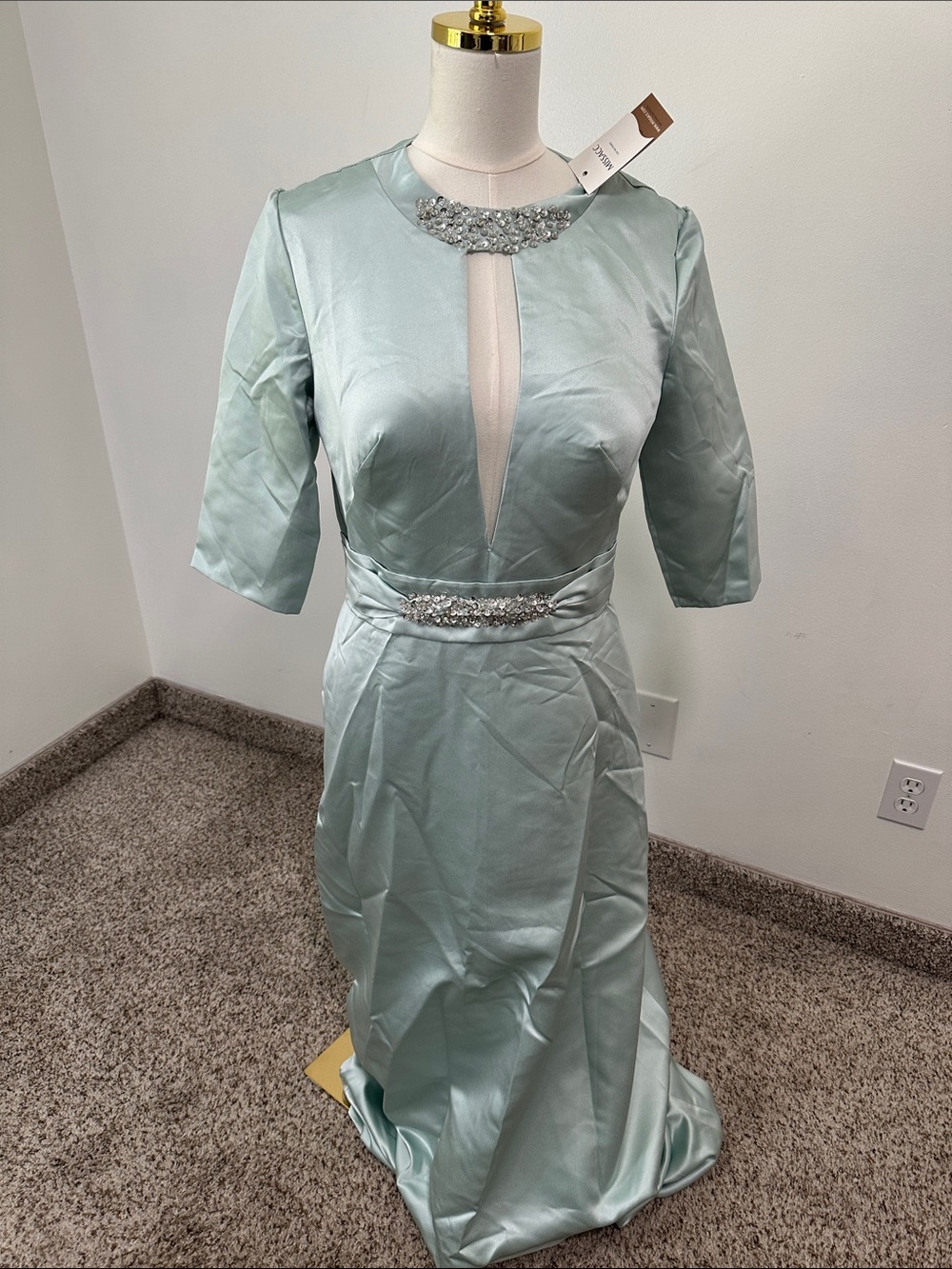 👒 NWT Missacc Satin One Shoulder Formal Dress